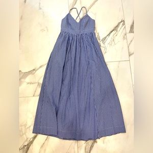 J.Crew Gingham Maxi Dress Size 6